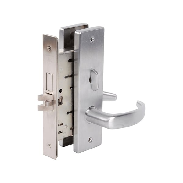Storeroom Mortise Lock, Quantum Lever, Napa Escutcheon, Satin Chrome